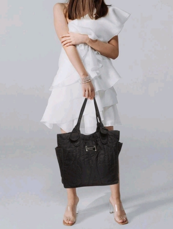 Marc By Marc Jacobs Handbags - Marc by Marc Jacobs Black Quilted Nylon Tote with Knotted Handles